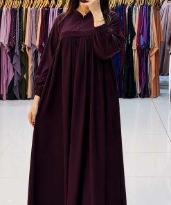Turki abeya burgundy