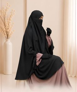 Instant ready hijab Black